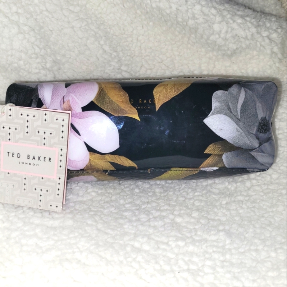 Ted Baker Black Floral Pouch